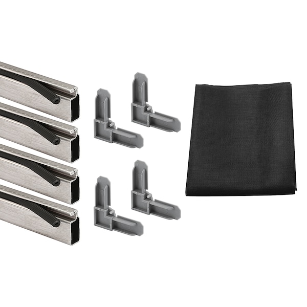 Screen Frame Kit, 7/16 in. x 3/4 in. x 36 in. x 36 in., Aluminum, Mill 1 Kit
